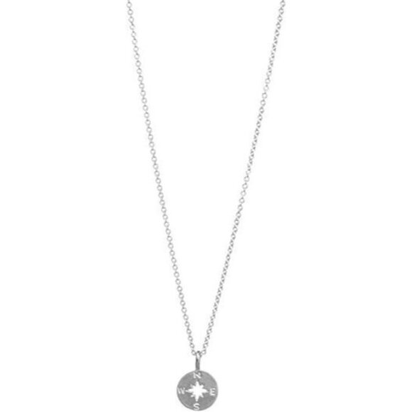 Friendship Compass Necklace Good Luck Pendant Chain Necklace - Picture 1 of 5